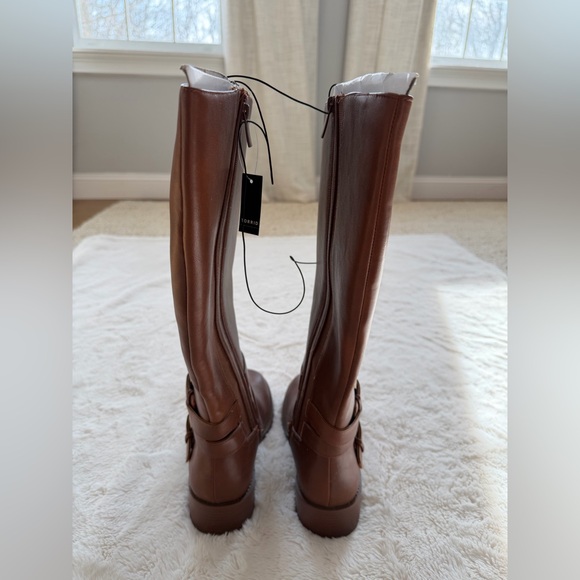 Torrid Brown Leather Wide Calf Knee-High Boots - Picture 4 of 8